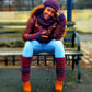 Crocheted Hat, Infinity Scarf, Fingerless Gloves & Leg Warmers