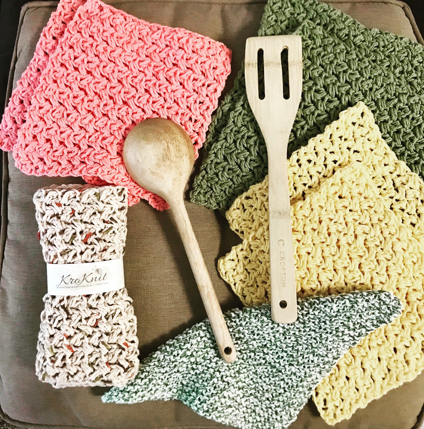 Cotton Dish/Wash Cloths Set of 3