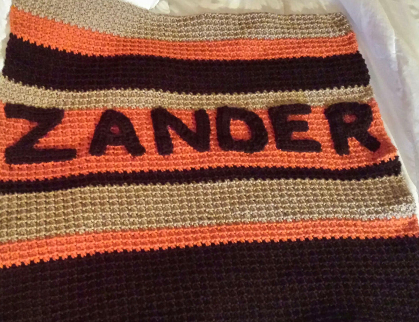 Baby Blanket Monogrammed (Acrylic Yarn)