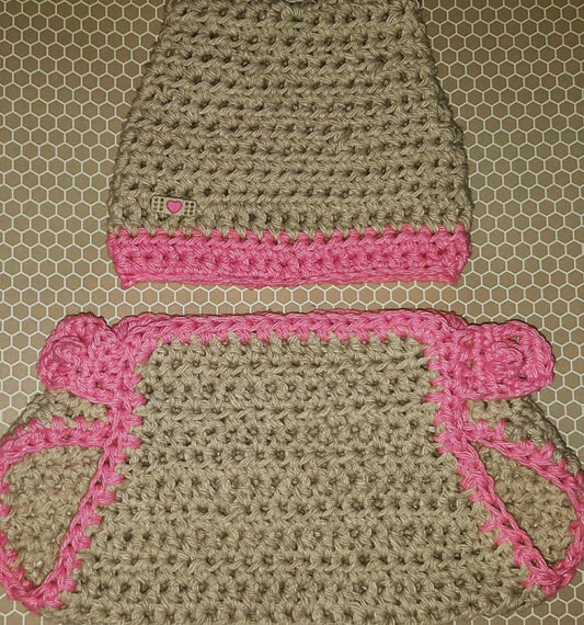 Infant Girls Diaper Set