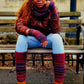 Crocheted Hat, Infinity Scarf, Fingerless Gloves & Leg Warmers